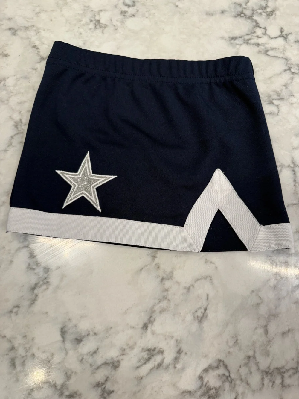 Dallas Cowboys Toddler Cheerleader Outfit 2T – Navy/White 2-Piece Set